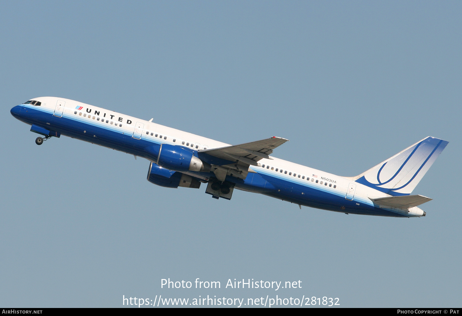 Aircraft Photo of N503UA | Boeing 757-222 | United Airlines | AirHistory.net #281832