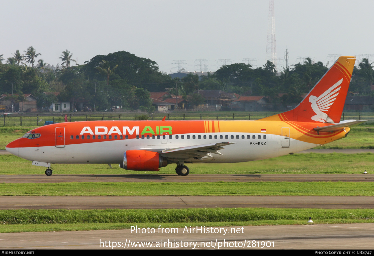 Aircraft Photo of PK-KKZ | Boeing 737-3Q8 | AdamAir | AirHistory.net #281901