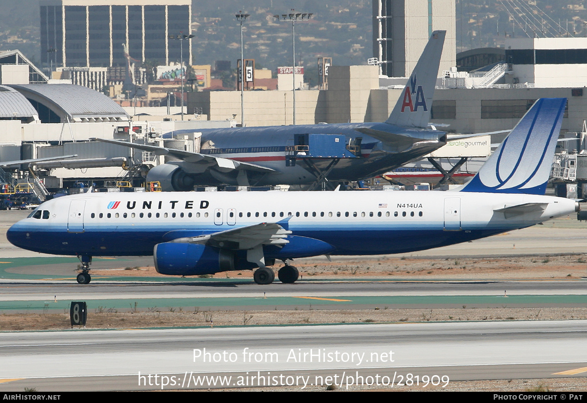 Aircraft Photo of N414UA | Airbus A320-232 | United Airlines | AirHistory.net #281909