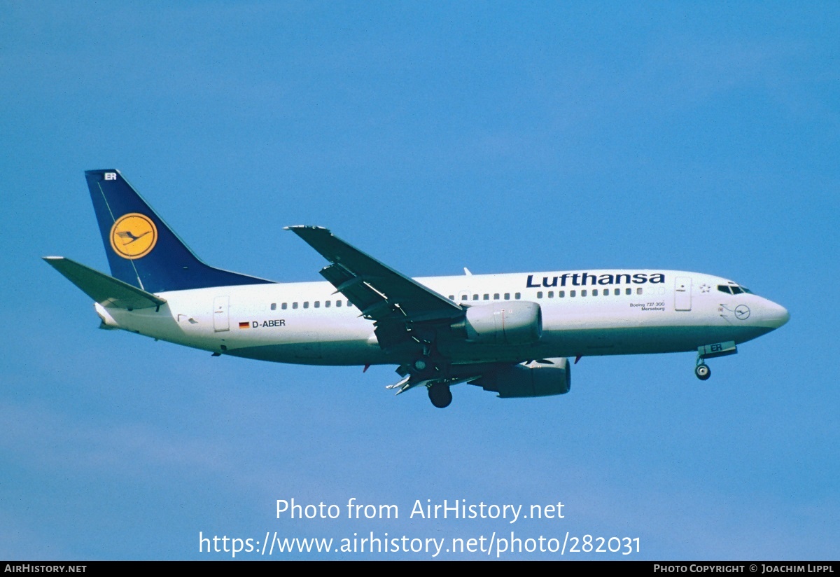 Aircraft Photo of D-ABER | Boeing 737-330 | Lufthansa | AirHistory.net #282031