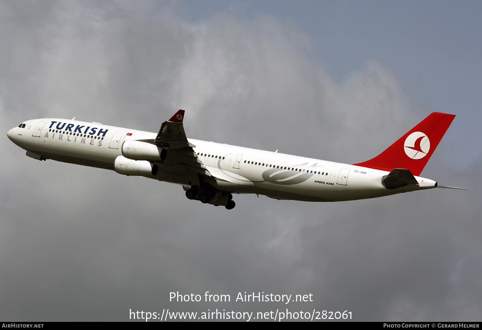 Aircraft Photo of TC-JDN | Airbus A340-313 | Turkish Airlines | AirHistory.net #282061