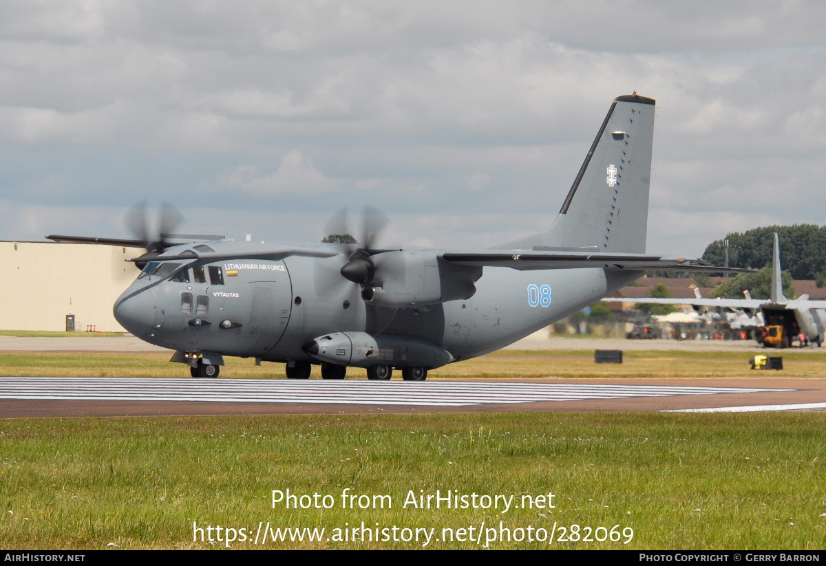 Aircraft Photo of 08 | Alenia C-27J Spartan | Lithuania - Air Force | AirHistory.net #282069