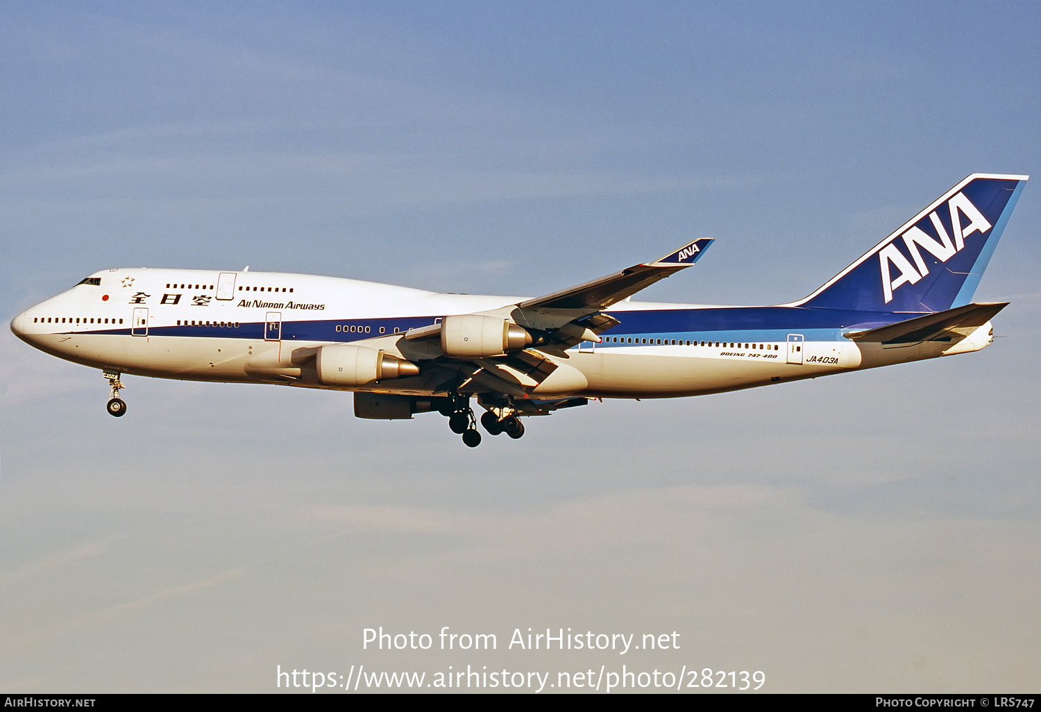 Aircraft Photo of JA403A | Boeing 747-481 | All Nippon Airways - ANA | AirHistory.net #282139