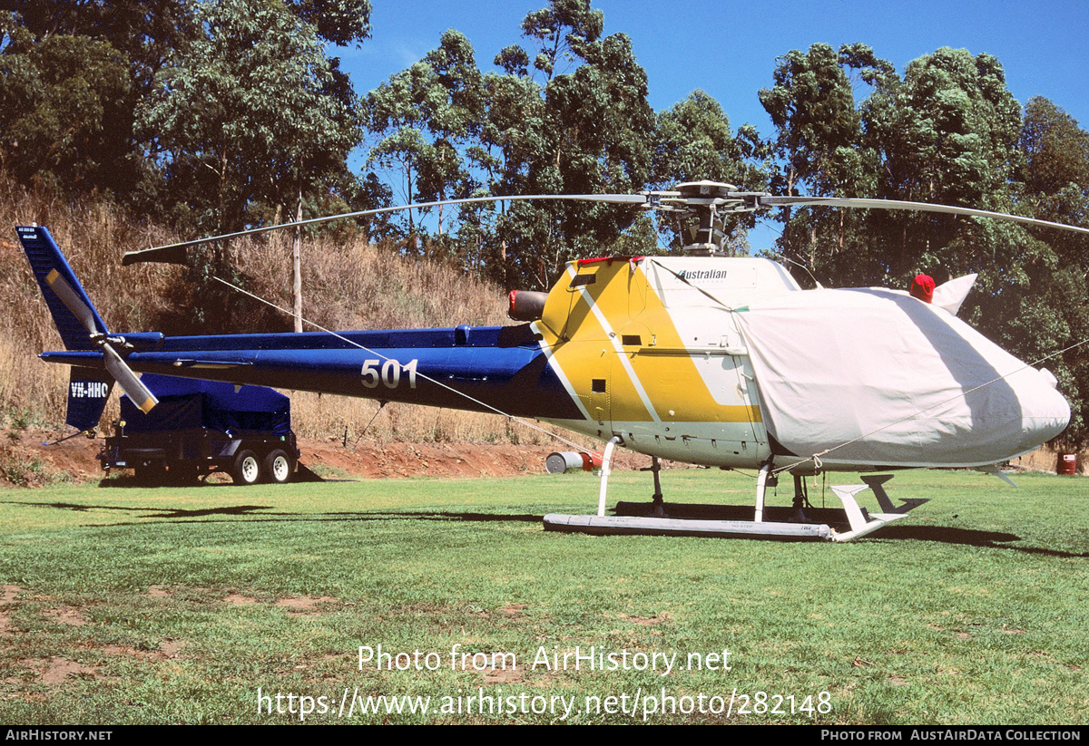 Aircraft Photo of VH-HHO | Aerospatiale AS-350BA Squirrel | Australian Helicopters | AirHistory.net #282148