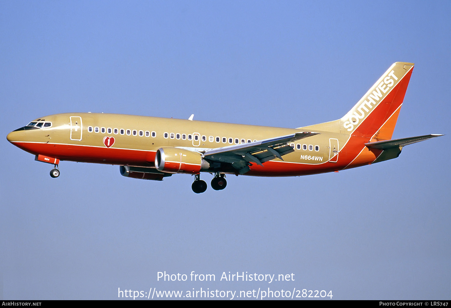 Aircraft Photo of N664WN | Boeing 737-3Y0 | Southwest Airlines | AirHistory.net #282204