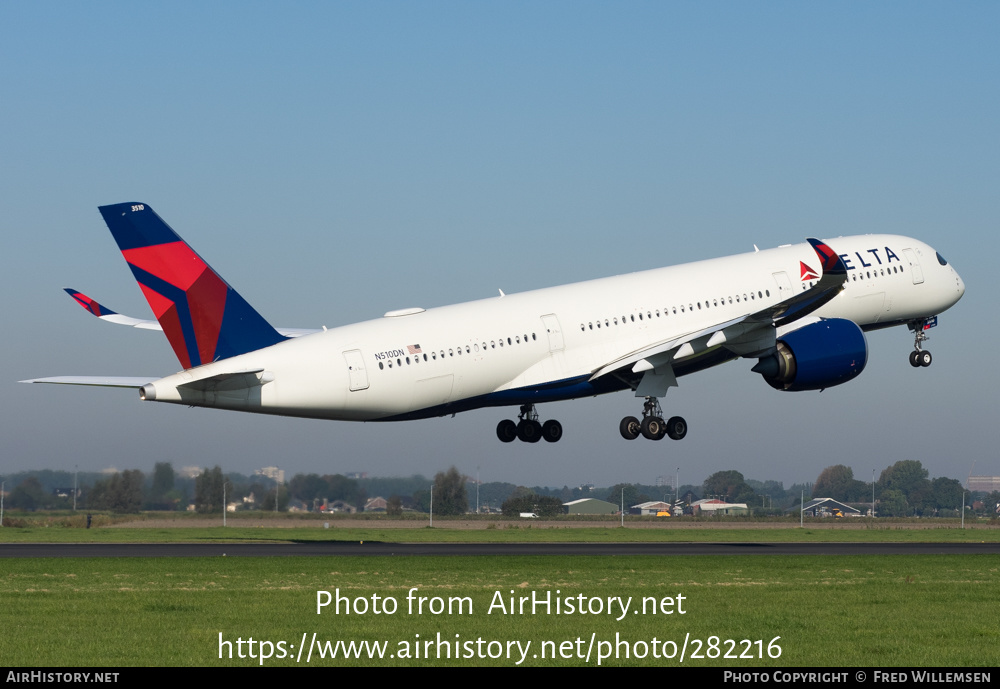 Aircraft Photo of N510DN | Airbus A350-941 | Delta Air Lines | AirHistory.net #282216