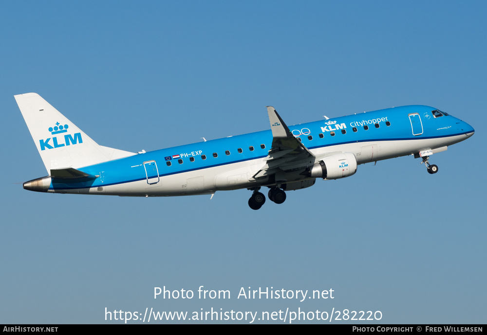 Aircraft Photo of PH-EXP | Embraer 175STD (ERJ-170-200STD) | KLM Cityhopper | AirHistory.net #282220