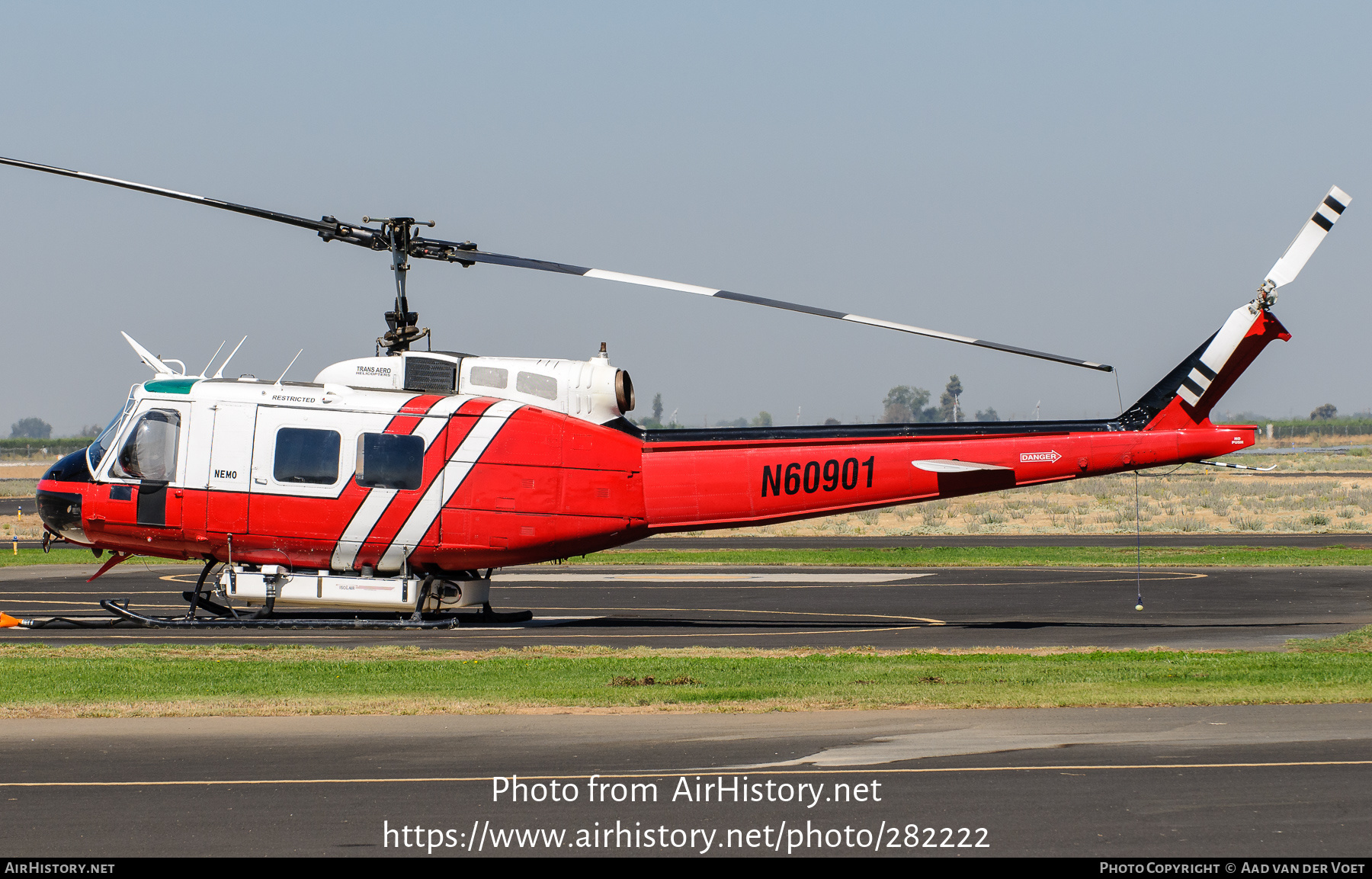 Aircraft Photo of N60901 | Bell UH-1H Iroquois | Trans Aero Helicopters | AirHistory.net #282222