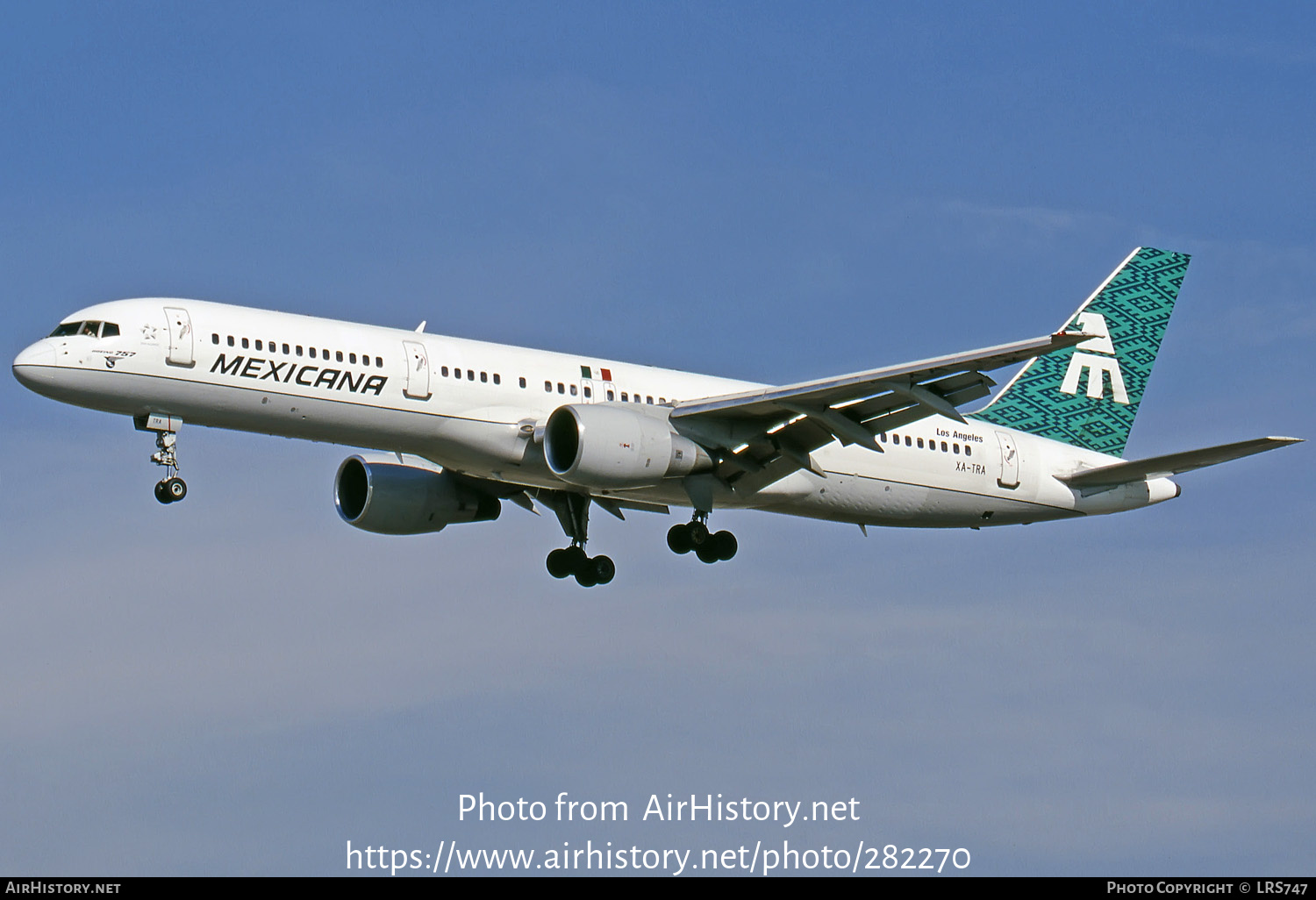 Aircraft Photo of XA-TRA | Boeing 757-230 | Mexicana | AirHistory.net #282270