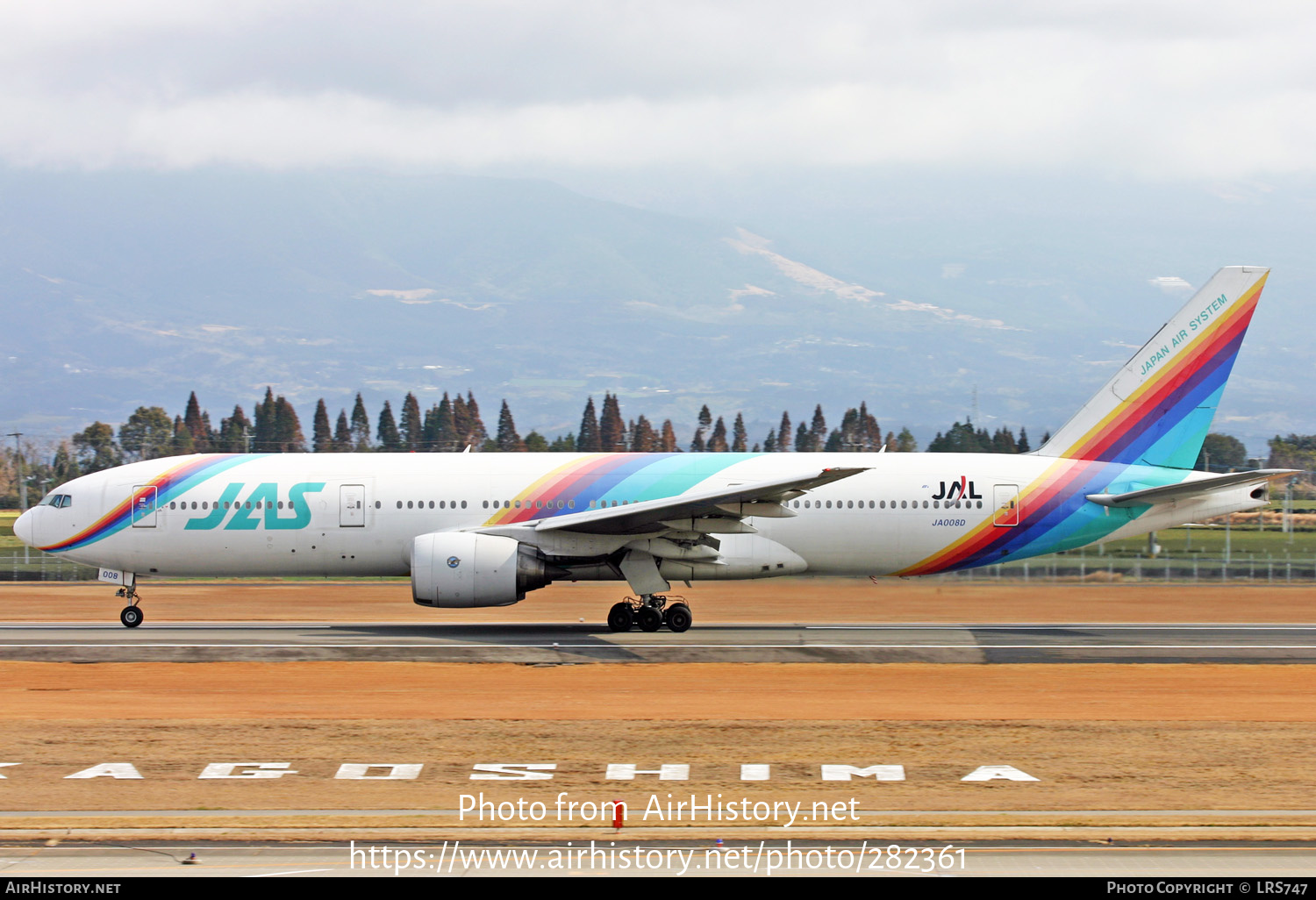 Aircraft Photo of JA008D | Boeing 777-289 | Japan Air System - JAS | AirHistory.net #282361