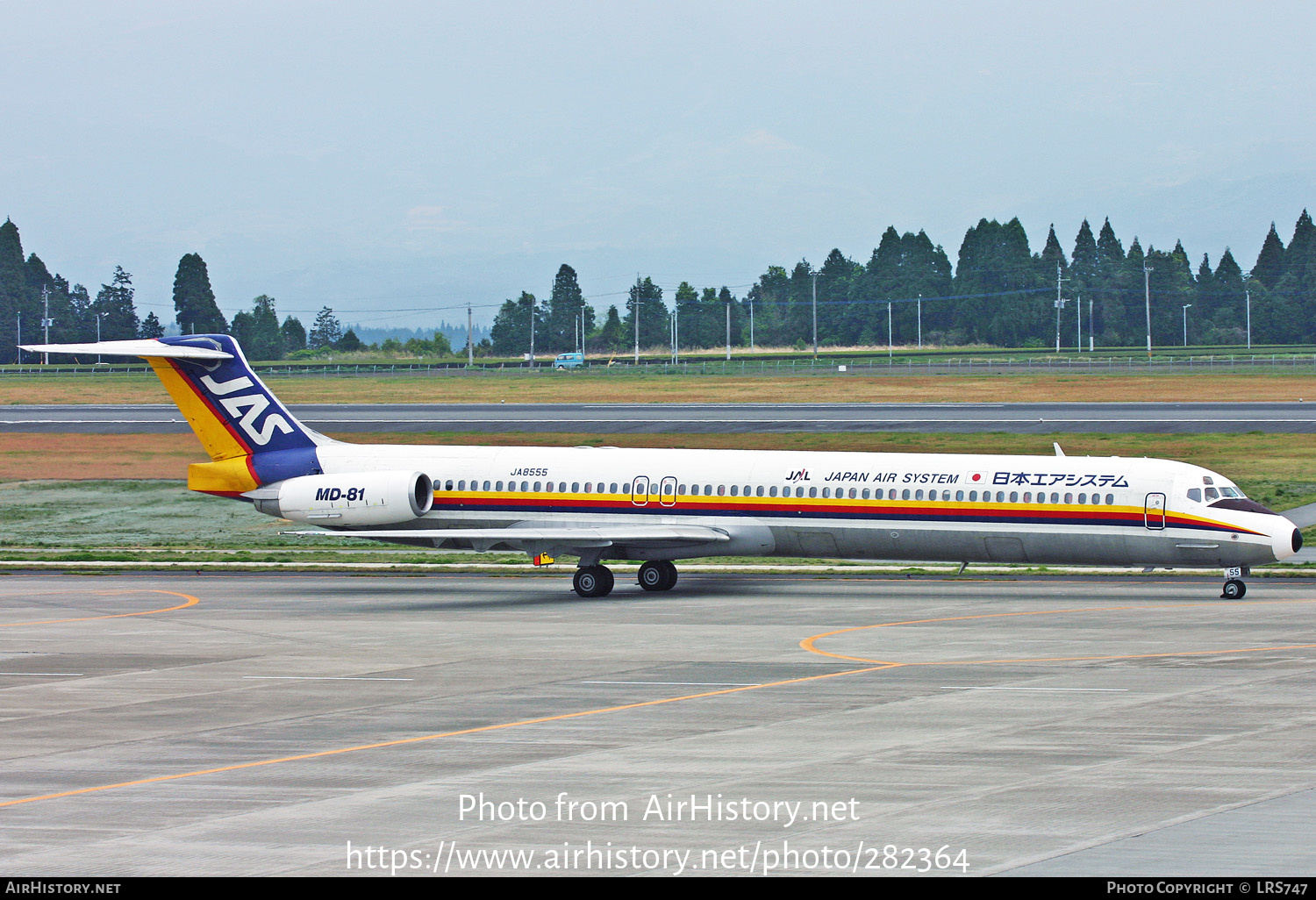 Aircraft Photo of JA8555 | McDonnell Douglas MD-81 (DC-9-81) | Japan Air System - JAS | AirHistory.net #282364