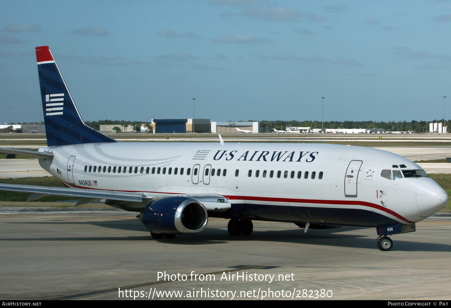 Aircraft Photo of N434US | Boeing 737-4B7 | US Airways | AirHistory.net #282380