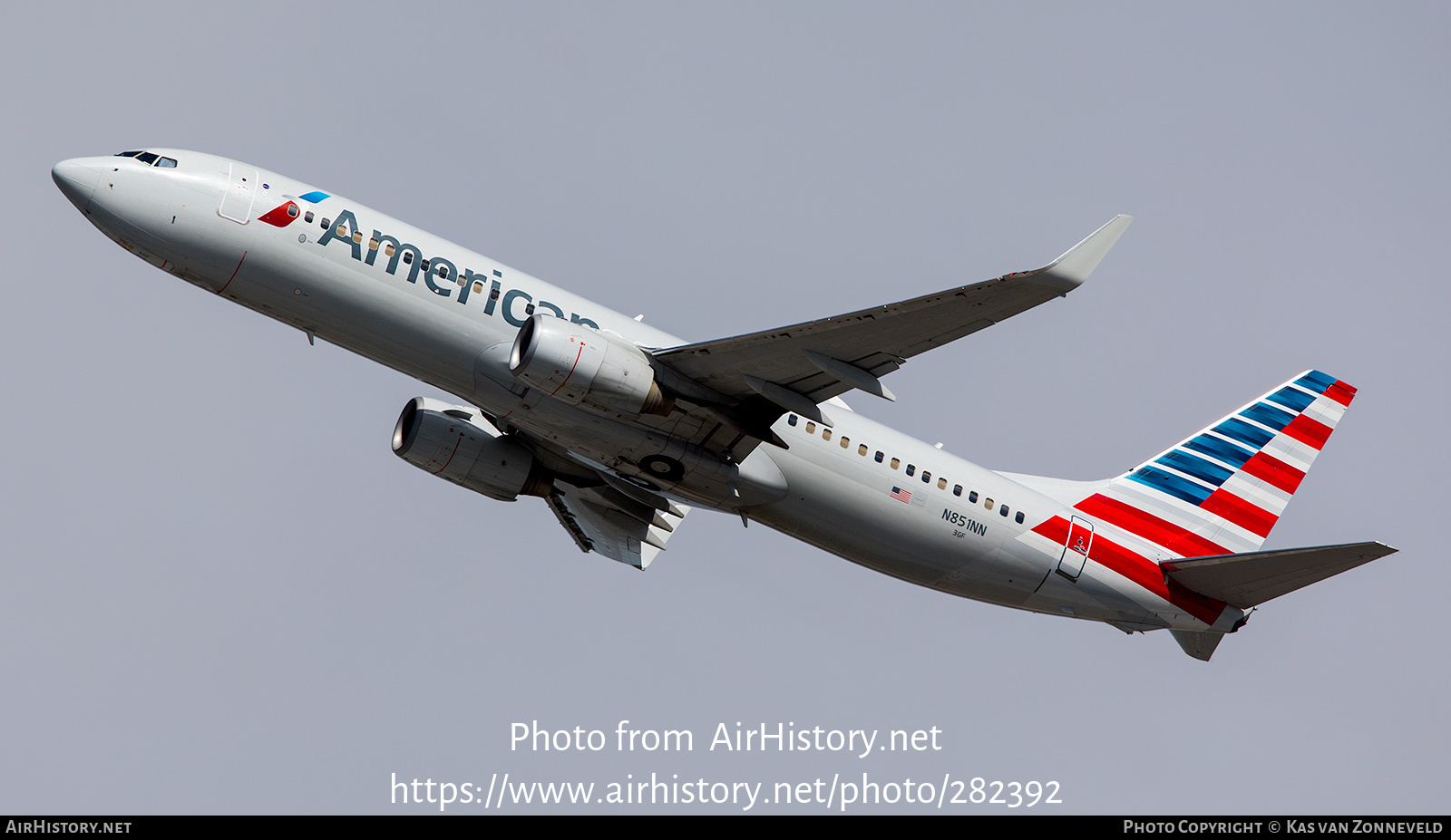 Aircraft Photo of N851NN | Boeing 737-823 | American Airlines | AirHistory.net #282392