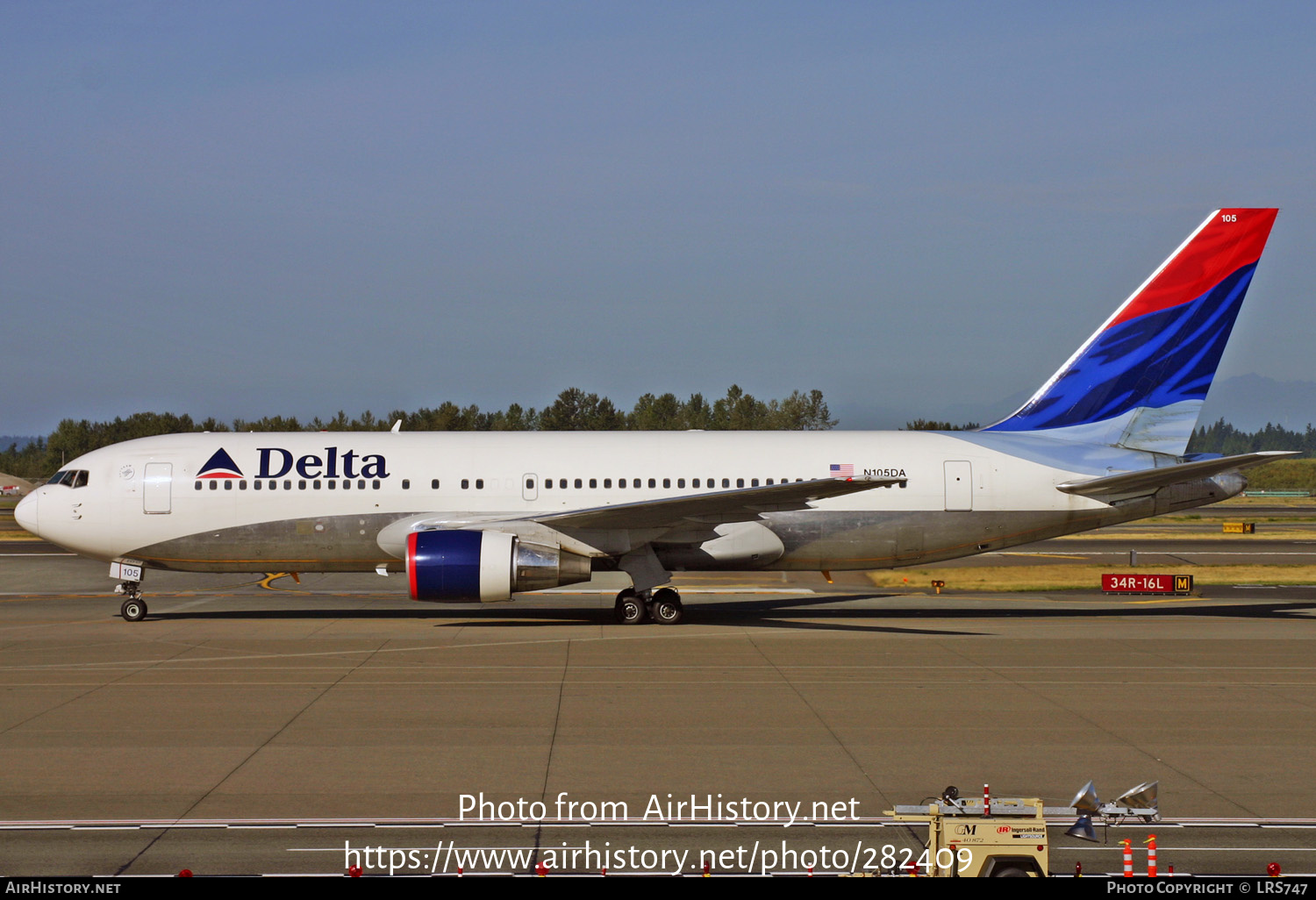 Aircraft Photo of N105DA | Boeing 767-232 | Delta Air Lines | AirHistory.net #282409