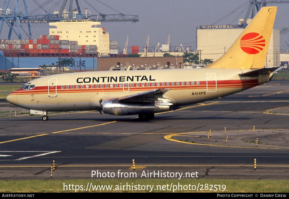 Aircraft Photo of N414PE | Boeing 737-130 | Continental Airlines | AirHistory.net #282519