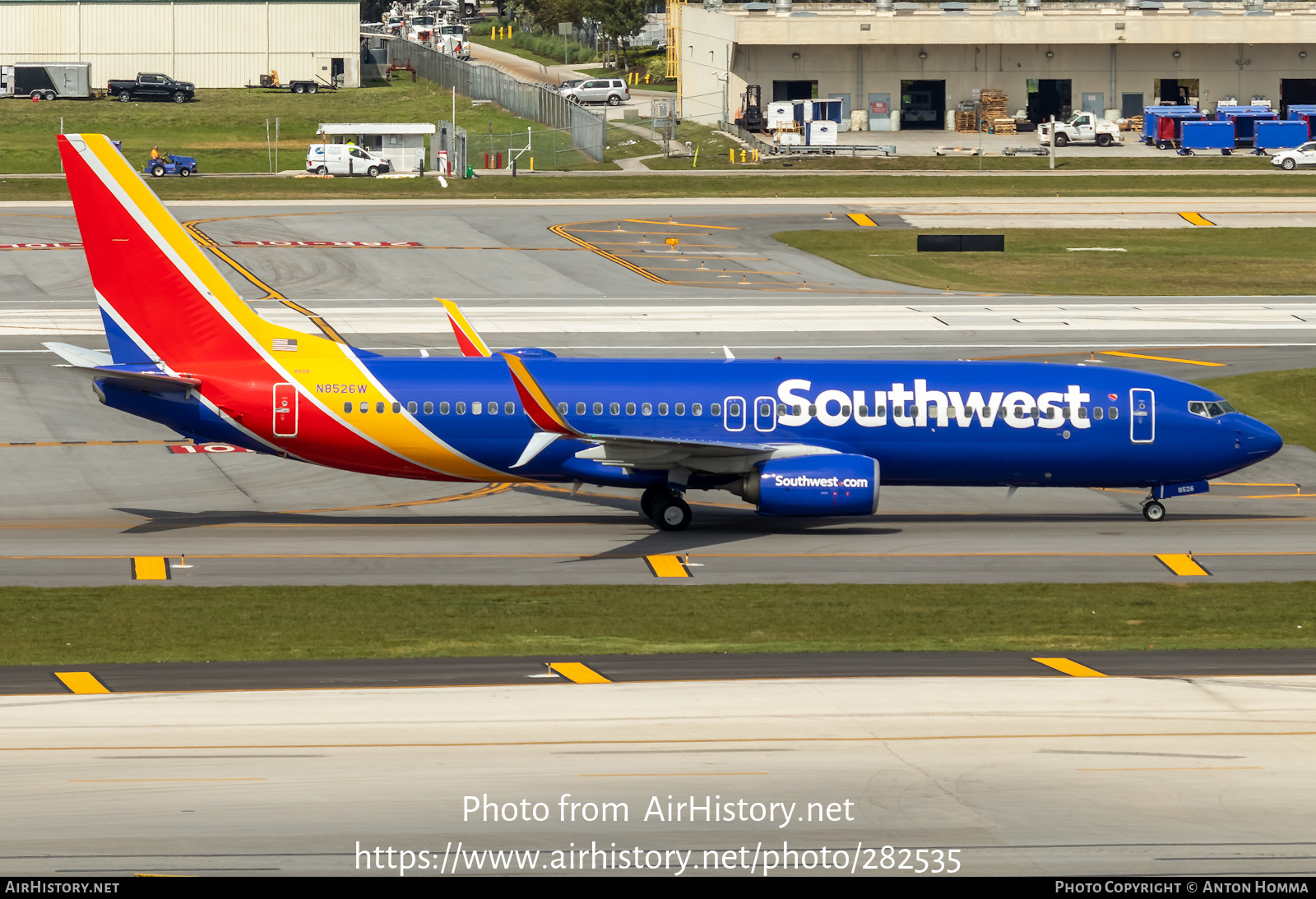 Aircraft Photo of N8526W | Boeing 737-800 | Southwest Airlines | AirHistory.net #282535