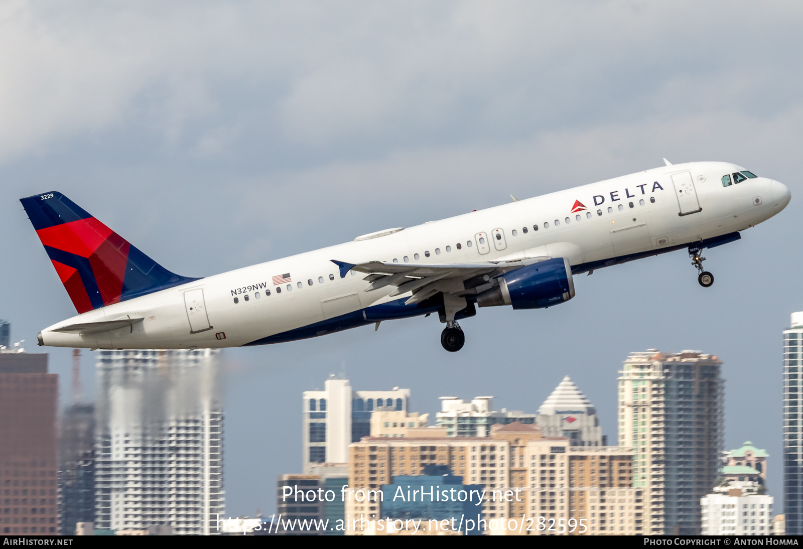 Aircraft Photo of N329NW | Airbus A320-211 | Delta Air Lines | AirHistory.net #282595