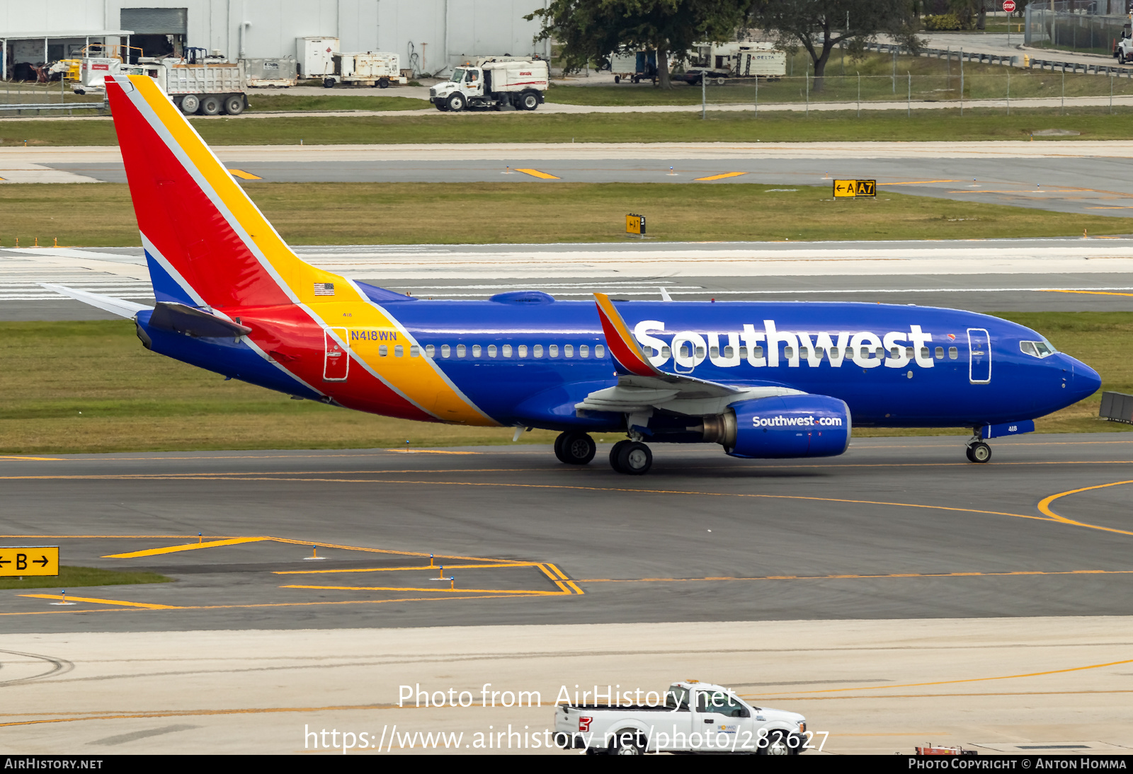 Aircraft Photo Of N418WN | Boeing 737-7H4 | Southwest Airlines ...