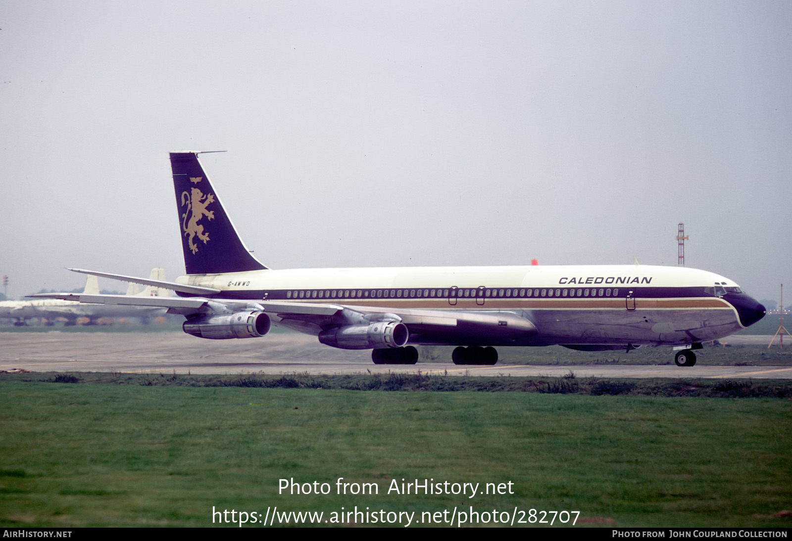 Aircraft Photo of G-AWWD | Boeing 707-349C | Caledonian Airways | AirHistory.net #282707