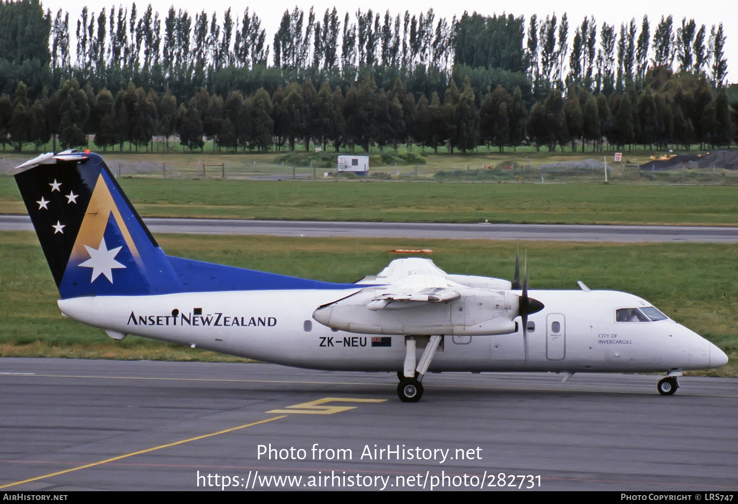 Aircraft Photo of ZK-NEU | De Havilland Canada DHC-8-102 Dash 8 | Ansett New Zealand | AirHistory.net #282731