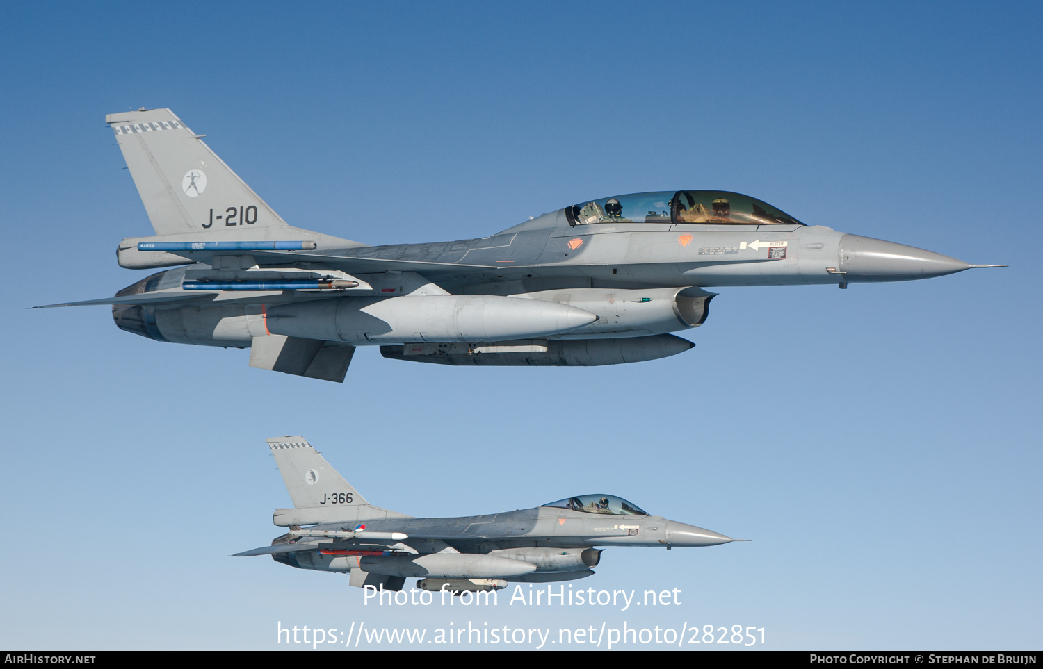 Aircraft Photo of J-210 | General Dynamics F-16BM Fighting Falcon | Netherlands - Air Force | AirHistory.net #282851