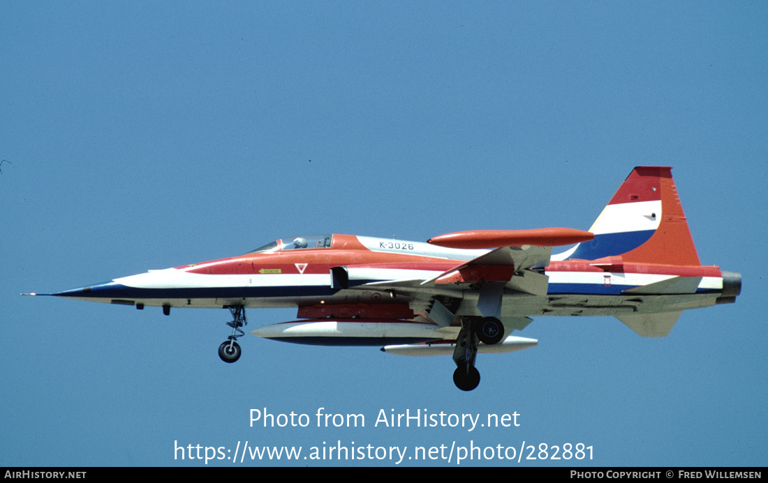 Aircraft Photo of K-3026 | Canadair NF-5A | Netherlands - Air Force | AirHistory.net #282881