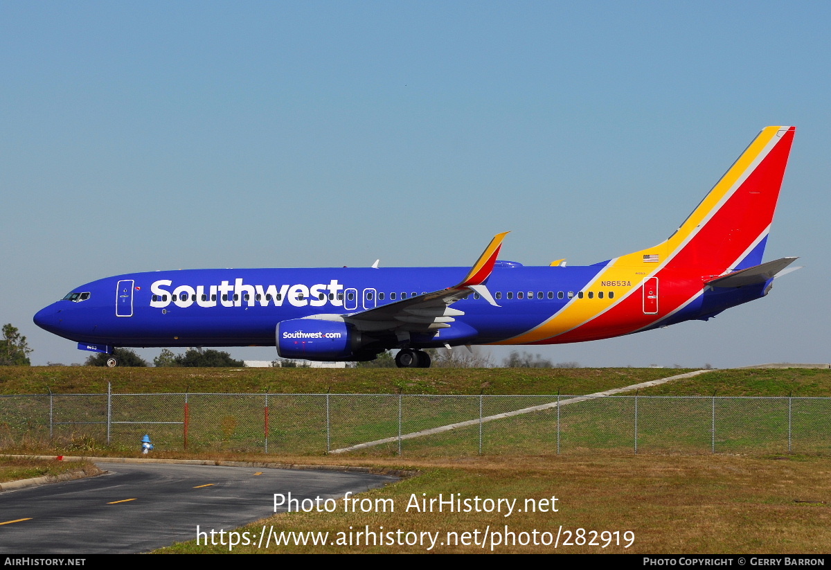 Aircraft Photo of N8653A | Boeing 737-8H4 | AirHistory.net #282919