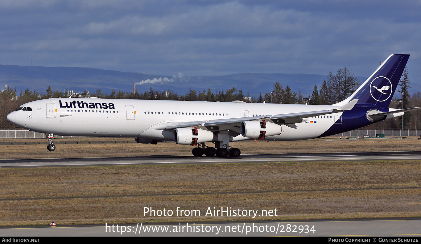 Aircraft Photo of D-AIGX | Airbus A340-313 | Lufthansa | AirHistory.net #282934