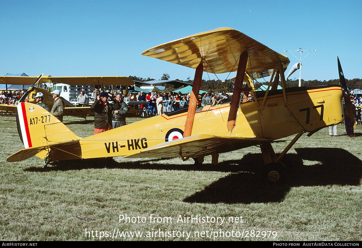 Aircraft Photo of VH-HKG / A17-277 | De Havilland D.H. 82A Tiger Moth | Australia - Air Force | AirHistory.net #282979