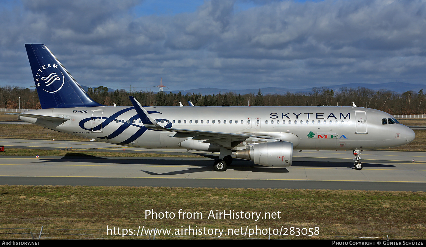 Aircraft Photo of T7-MRD | Airbus A320-214 | MEA - Middle East Airlines | AirHistory.net #283058