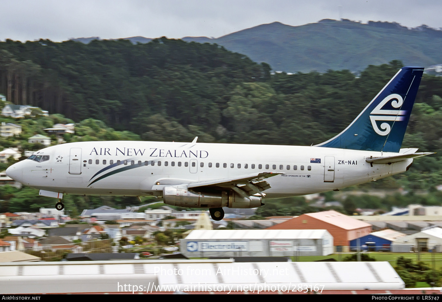 Aircraft Photo of ZK-NAI | Boeing 737-204/Adv | Air New Zealand | AirHistory.net #283167