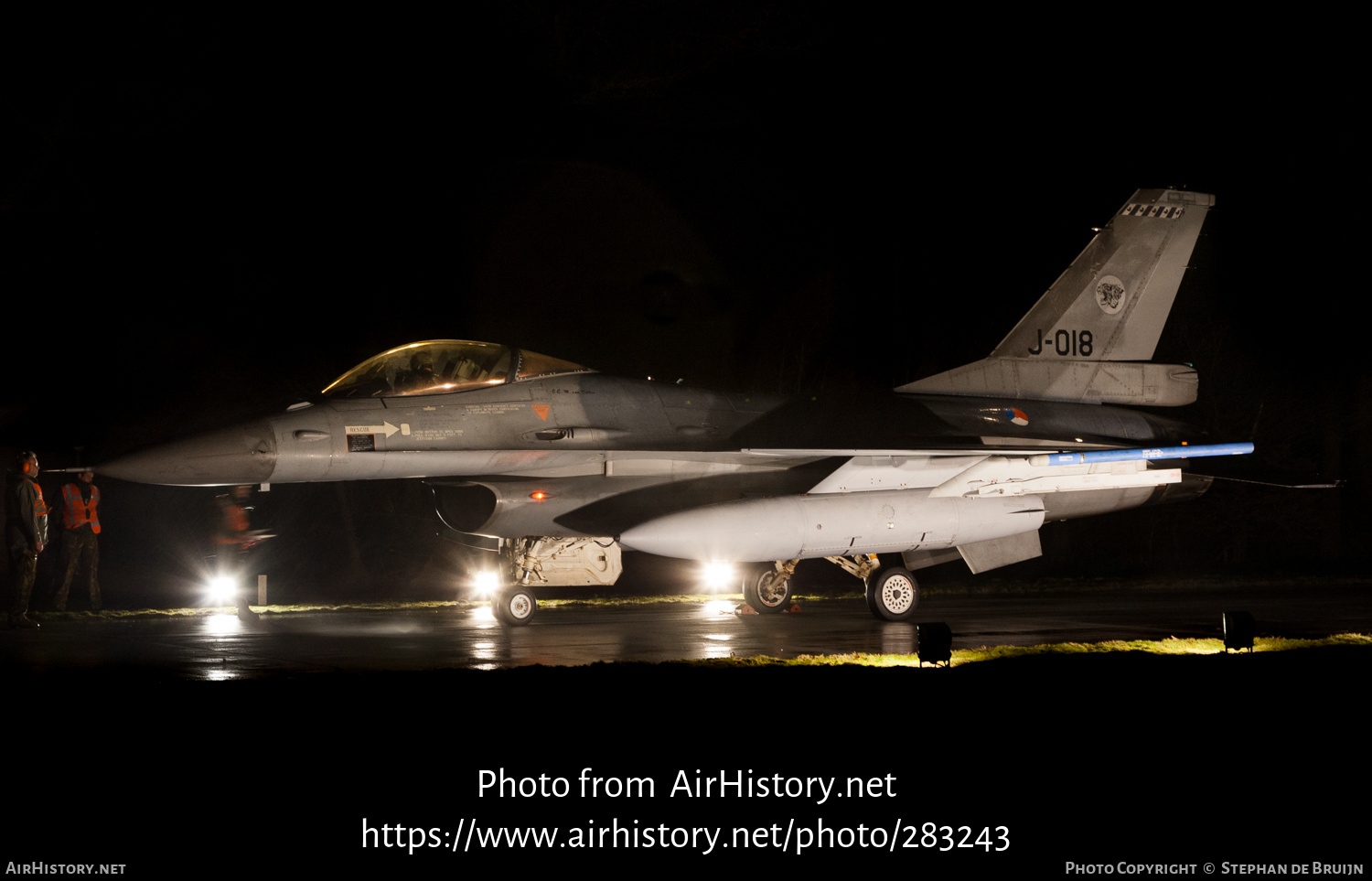 Aircraft Photo of J-018 | General Dynamics F-16A Fighting Falcon | Netherlands - Air Force | AirHistory.net #283243