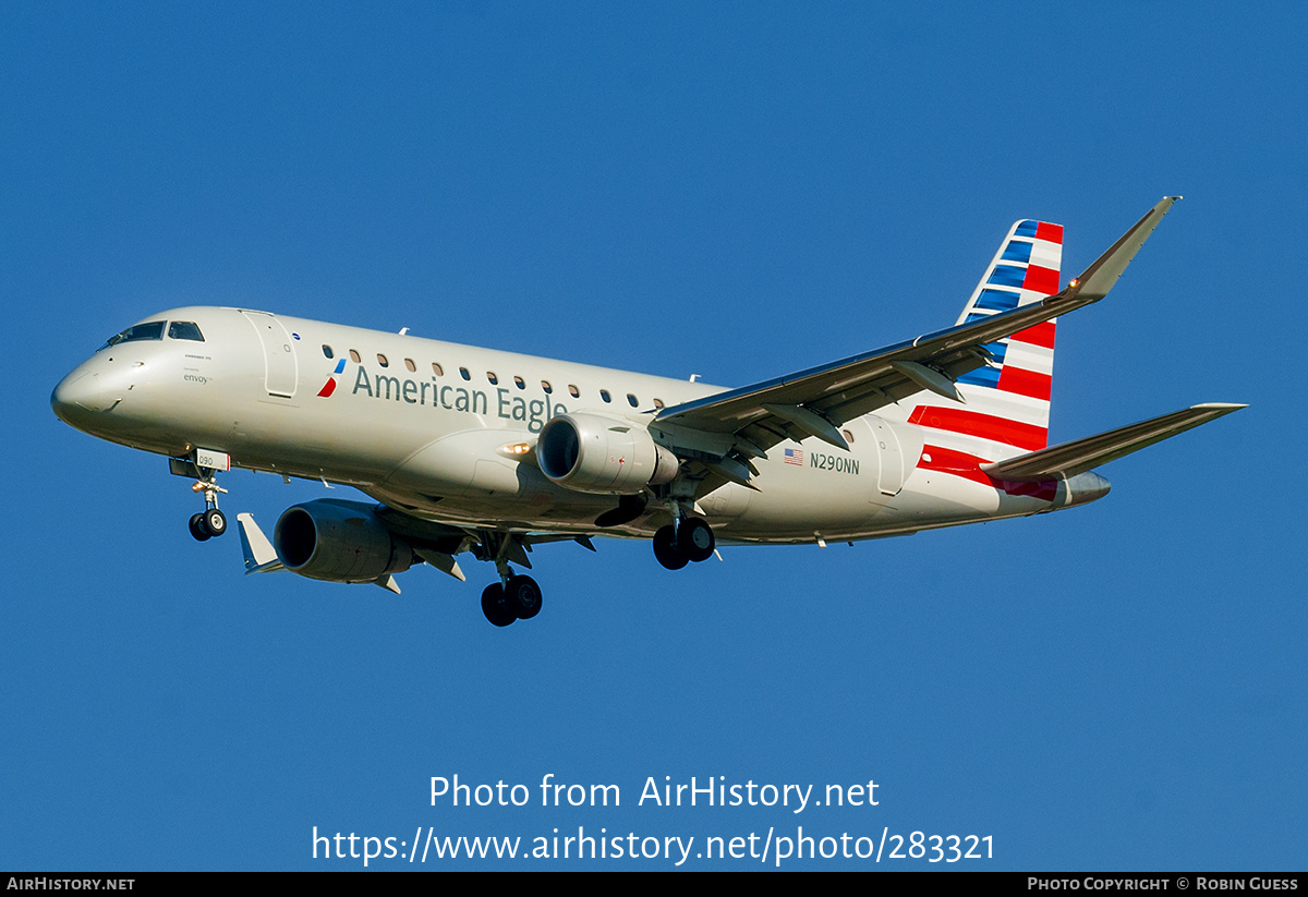 Aircraft Photo of N290NN | Embraer 175LR (ERJ-170-200LR) | American Eagle | AirHistory.net #283321