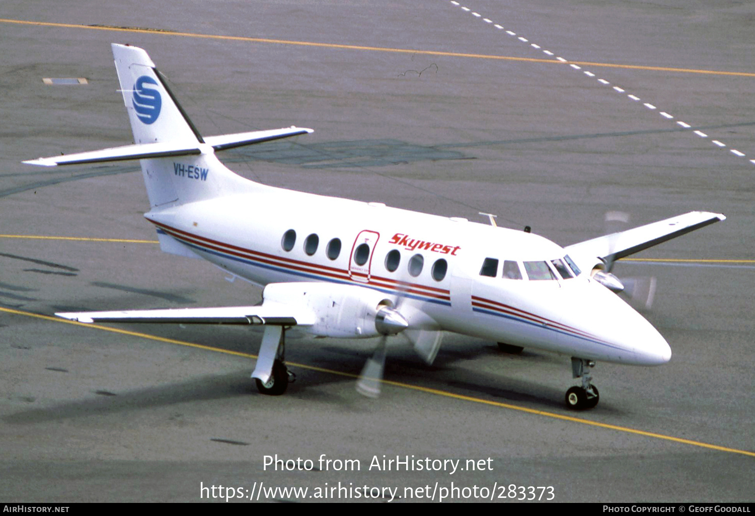 Aircraft Photo of VH-ESW | British Aerospace BAe-3107 Jetstream 31 | Skywest Airlines | AirHistory.net #283373