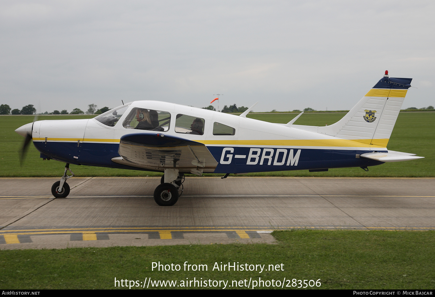 Aircraft Photo of G-BRDM | Piper PA-28-161 Cherokee Warrior II | WLAC - West London Aero Club | AirHistory.net #283506