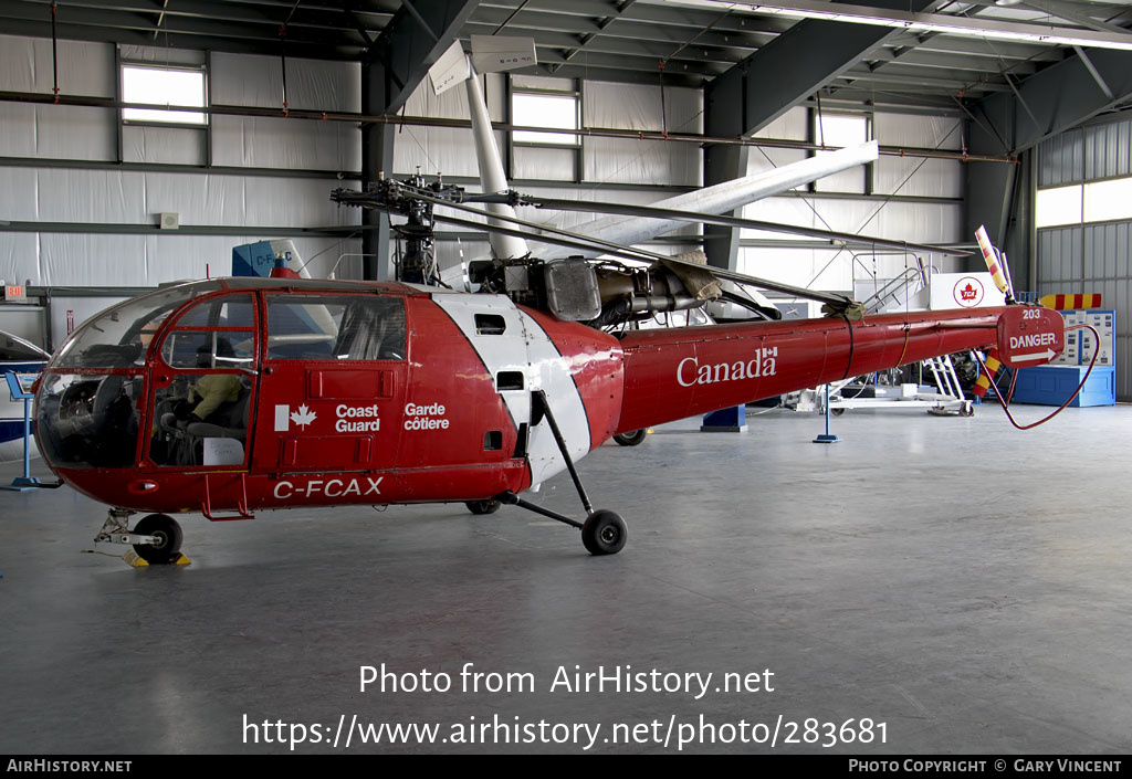 Aircraft Photo of C-FCAX | Aerospatiale SA-3160 Alouette III | Coast Guard | AirHistory.net #283681