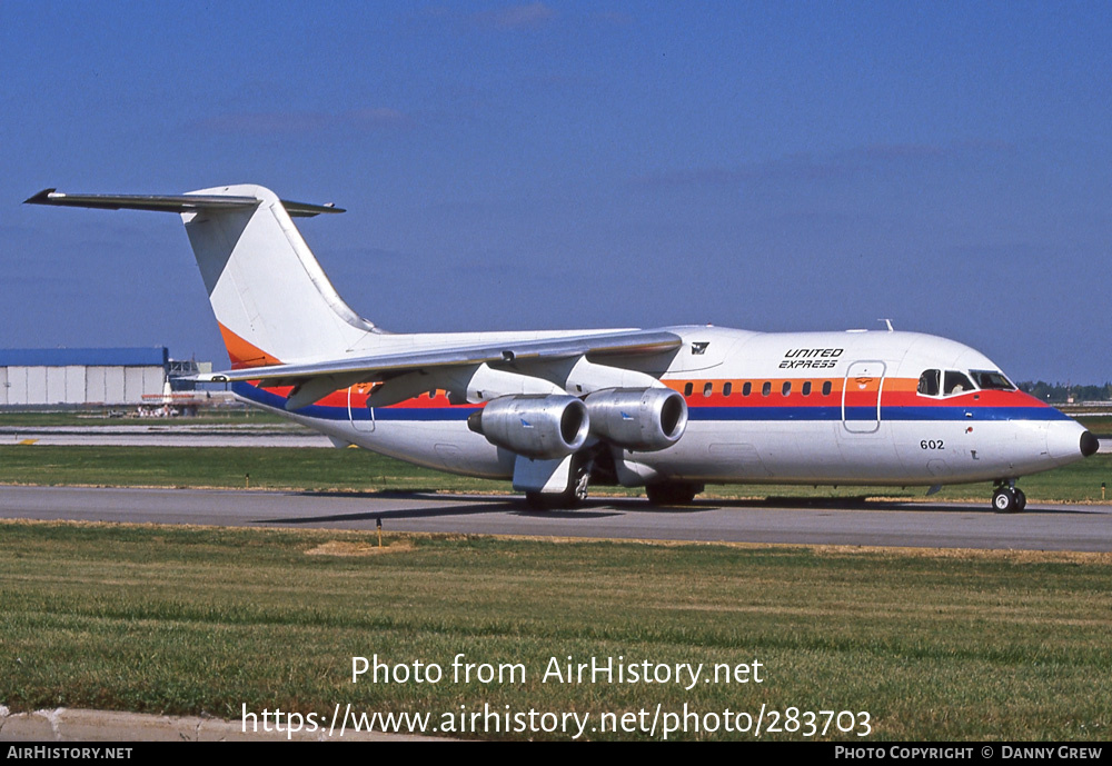 Aircraft Photo of N602AW | British Aerospace BAe-146-200A | United Express | AirHistory.net #283703