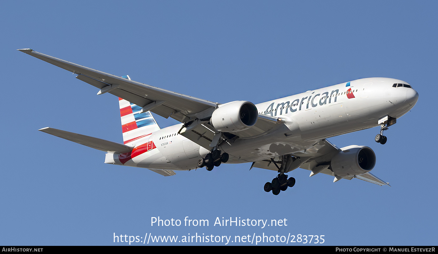 Aircraft Photo of N782AN | Boeing 777-223/ER | American Airlines | AirHistory.net #283735