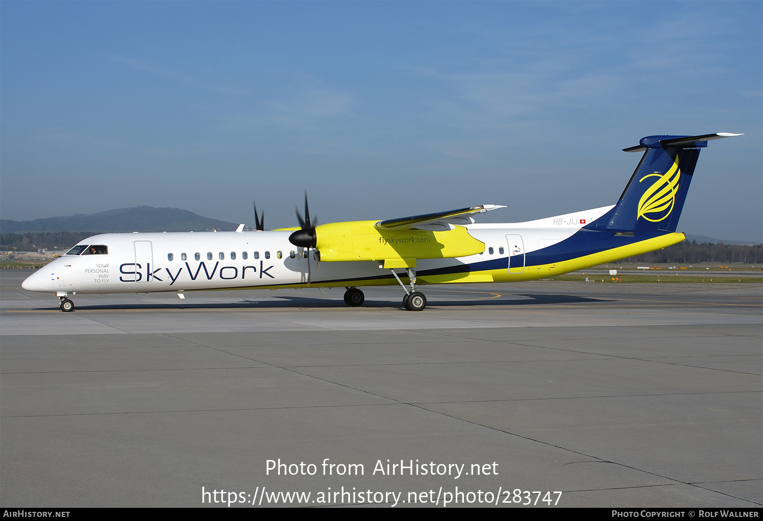 Aircraft Photo of HB-JIJ | Bombardier DHC-8-402 Dash 8 | SkyWork Airlines | AirHistory.net #283747