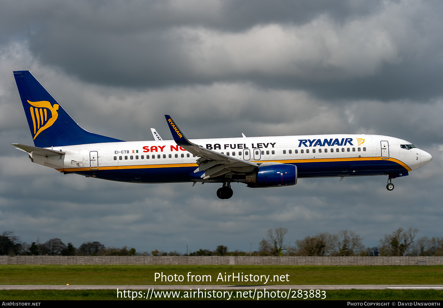 Aircraft Photo of EI-CTB | Boeing 737-8AS | Ryanair | AirHistory.net #283883