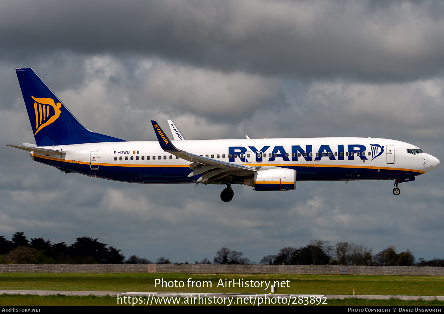 Aircraft Photo of EI-DWD | Boeing 737-8AS | Ryanair | AirHistory.net #283892