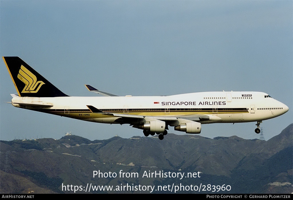 Aircraft Photo of 9V-SMQ | Boeing 747-412 | Singapore Airlines | AirHistory.net #283960