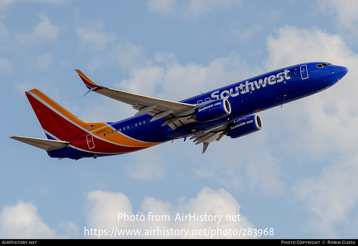 Aircraft Photo of N8311Q | Boeing 737-8H4 | Southwest Airlines | AirHistory.net #283968