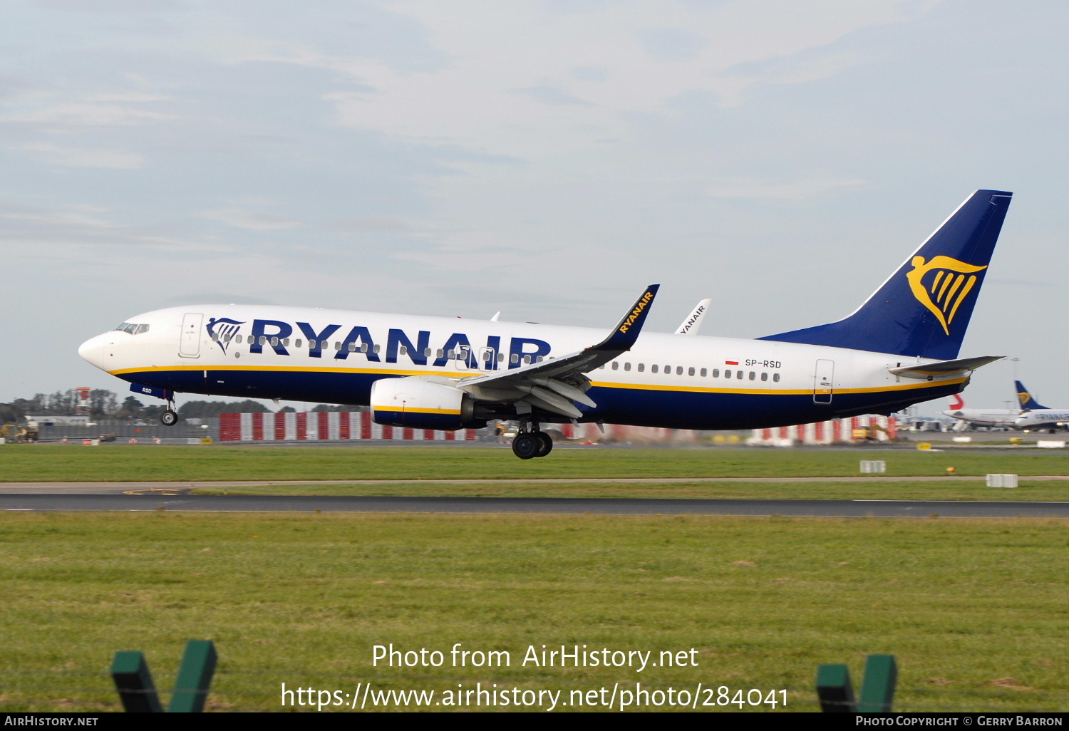 Aircraft Photo of SP-RSD | Boeing 737-800 | Ryanair | AirHistory.net #284041