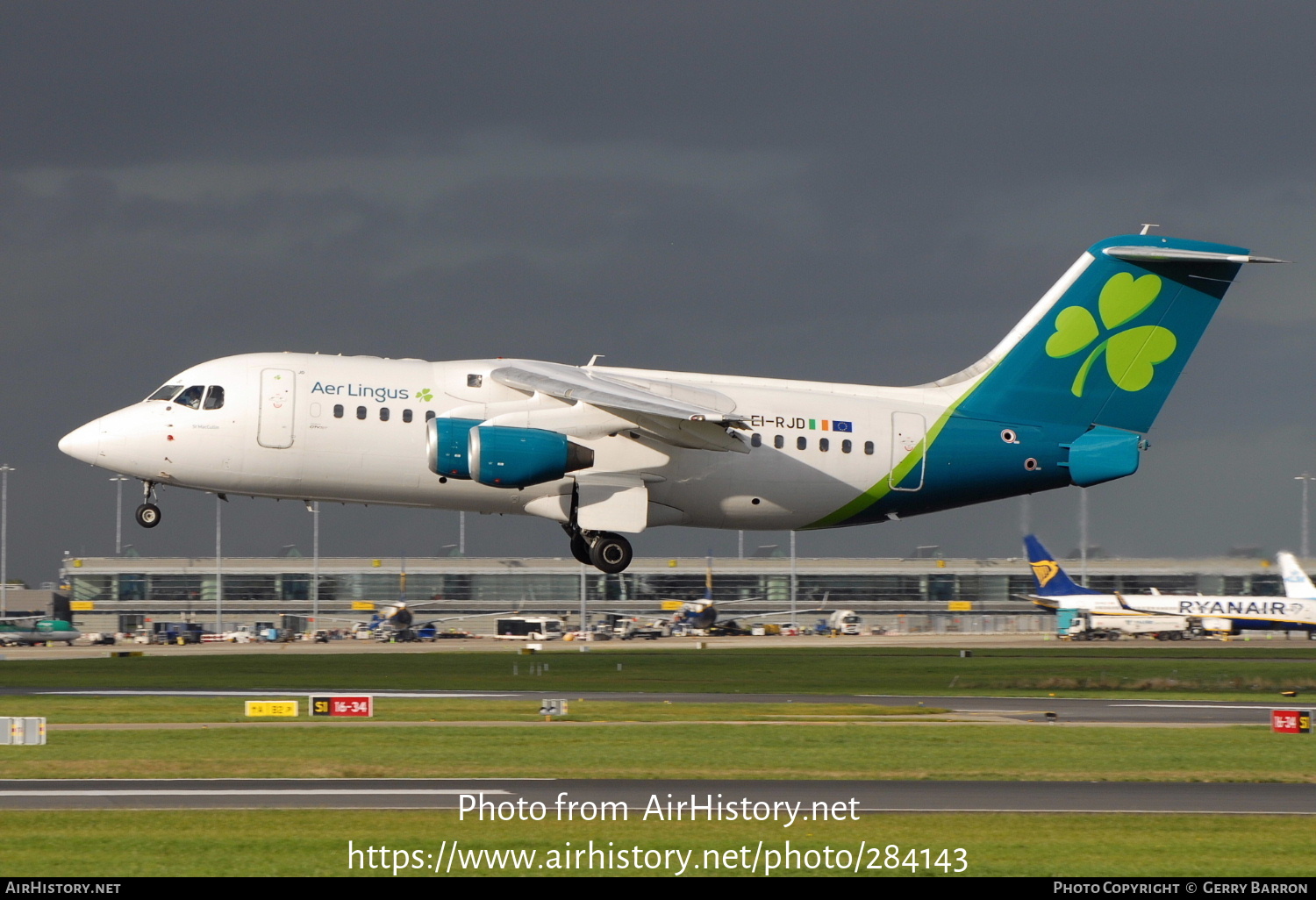 Aircraft Photo of EI-RJD | British Aerospace Avro 146-RJ85 | Aer Lingus | AirHistory.net #284143