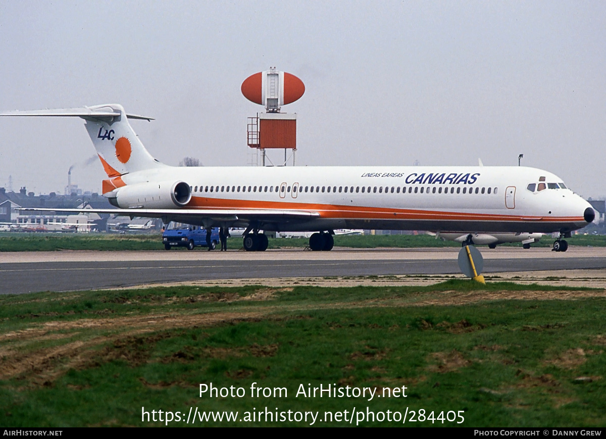 Aircraft Photo of EC-EFK | McDonnell Douglas MD-83 (DC-9-83) | Líneas Aéreas Canarias - LAC | AirHistory.net #284405