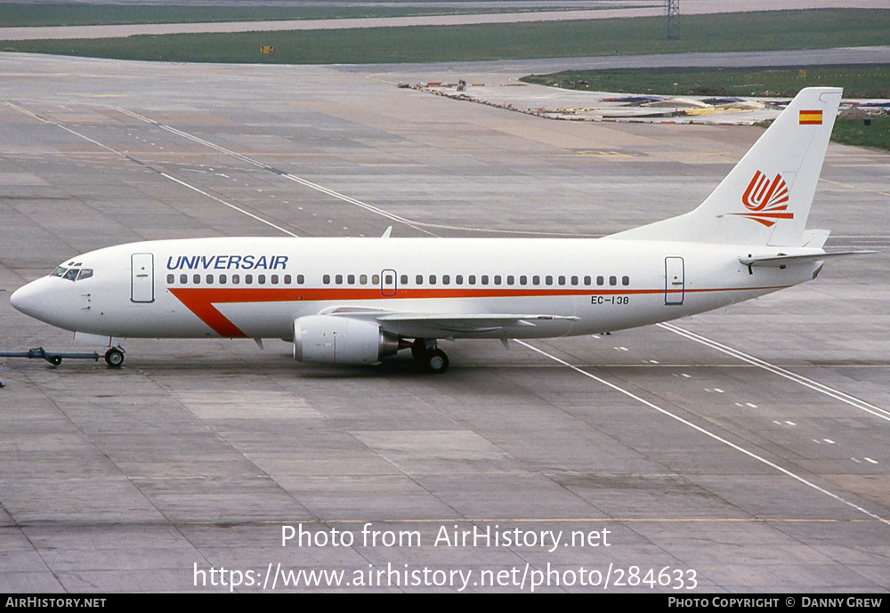 Aircraft Photo of EC-138 | Boeing 737-3T0 | Universair | AirHistory.net #284633