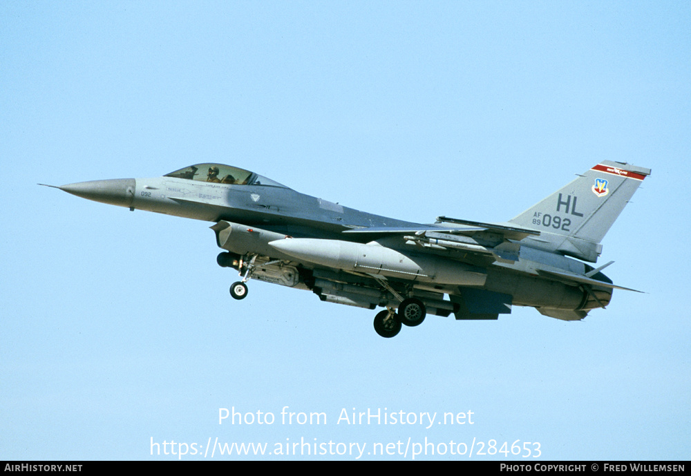 Aircraft Photo of 89-2092 / AF89-092 | General Dynamics F-16CM Fighting Falcon | USA - Air Force | AirHistory.net #284653