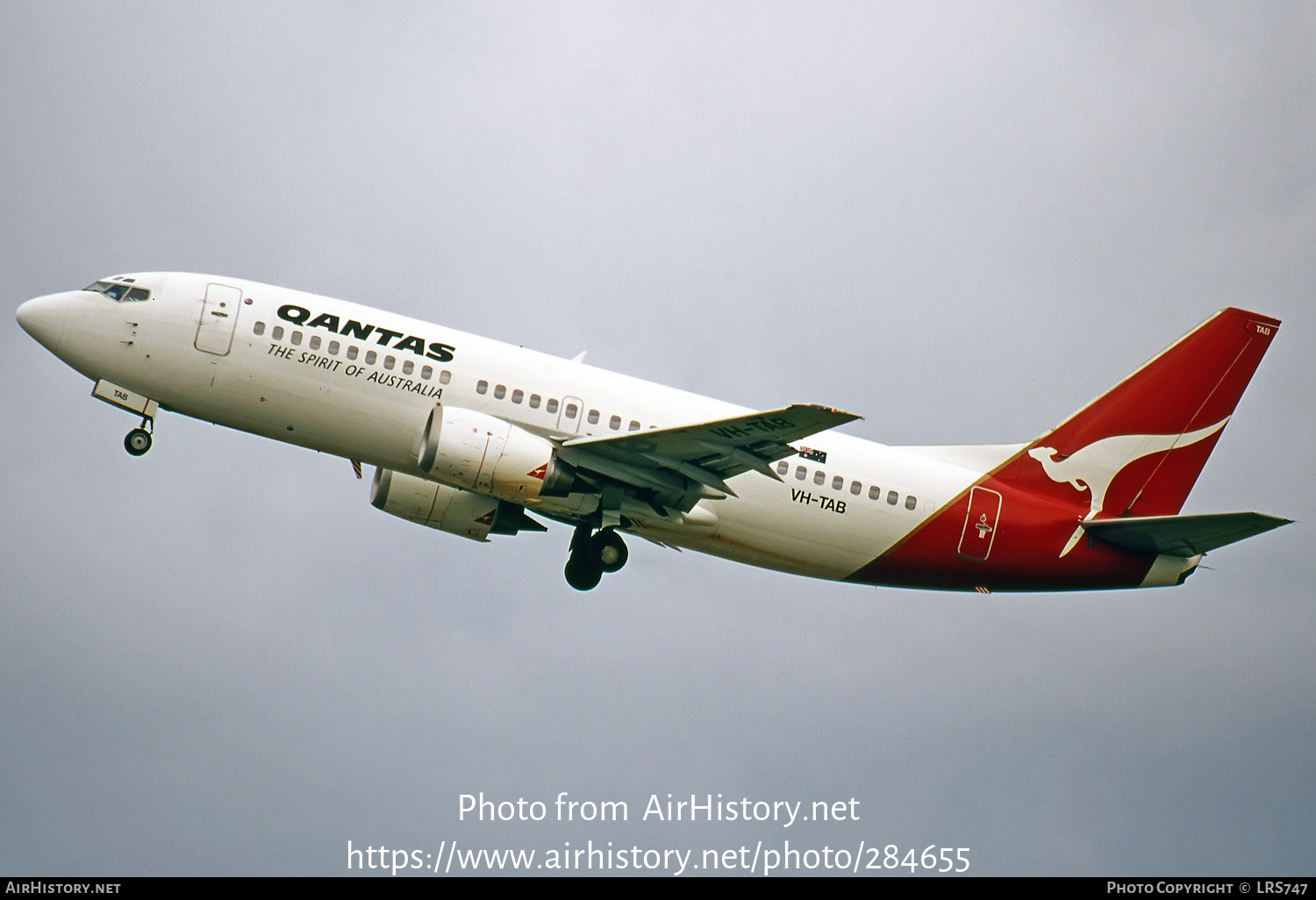 Aircraft Photo of VH-TAB | Boeing 737-3Q8 | Qantas | AirHistory.net #284655