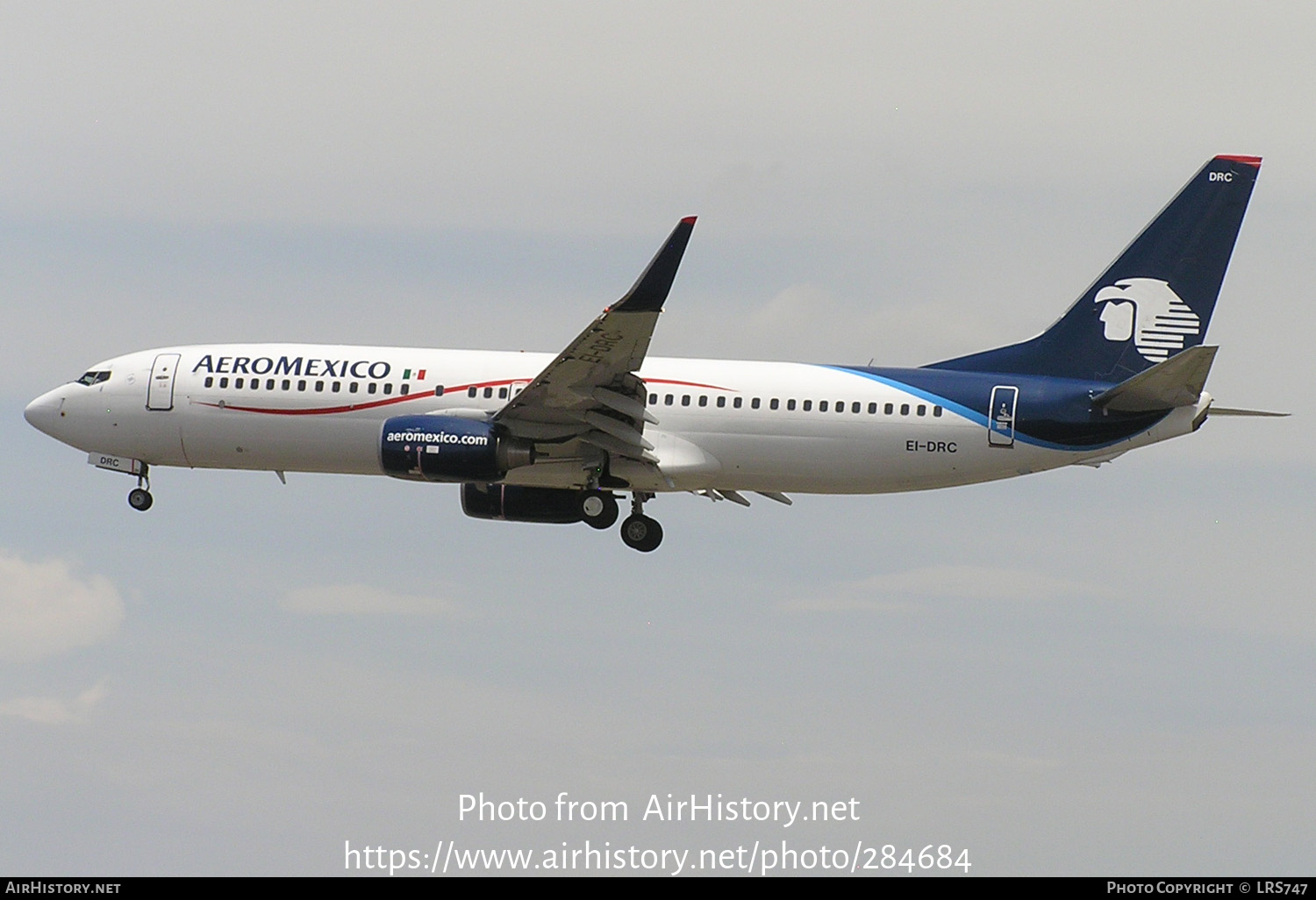 Aircraft Photo of EI-DRC | Boeing 737-852 | AeroMéxico | AirHistory.net #284684